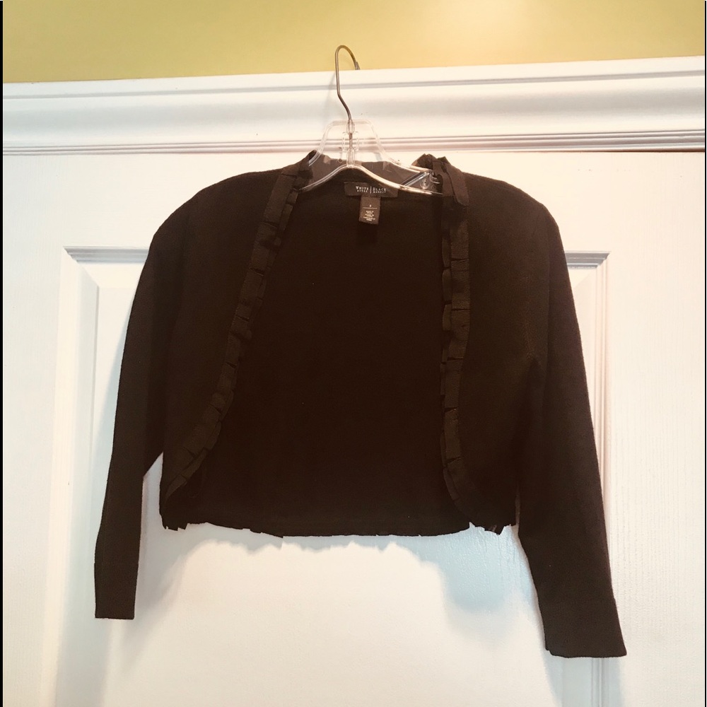 New White Black House sweater cover up.